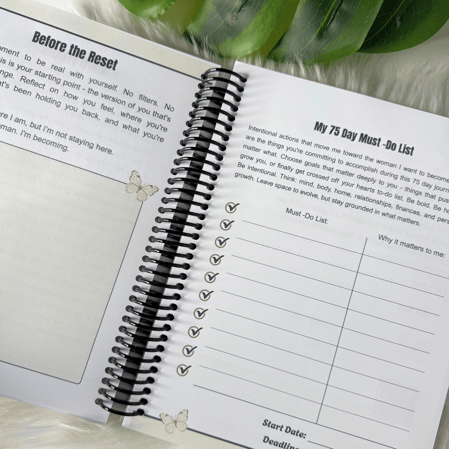 The 75-Day Reset Journal