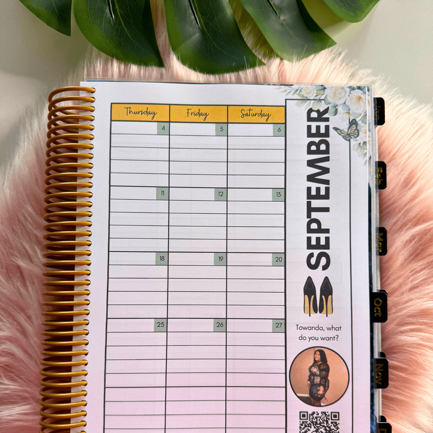 Custom Weekly Glow-Up Planner