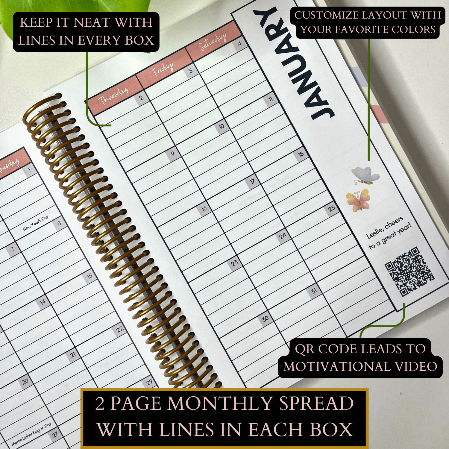 SIMPLE MONTHLY PLANNER